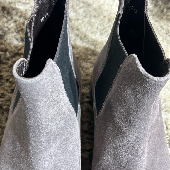 Gray Suede Men's Chelsea Boots - Monte Russo Made in Italy sz 10.5 M - Picture 12 of 14